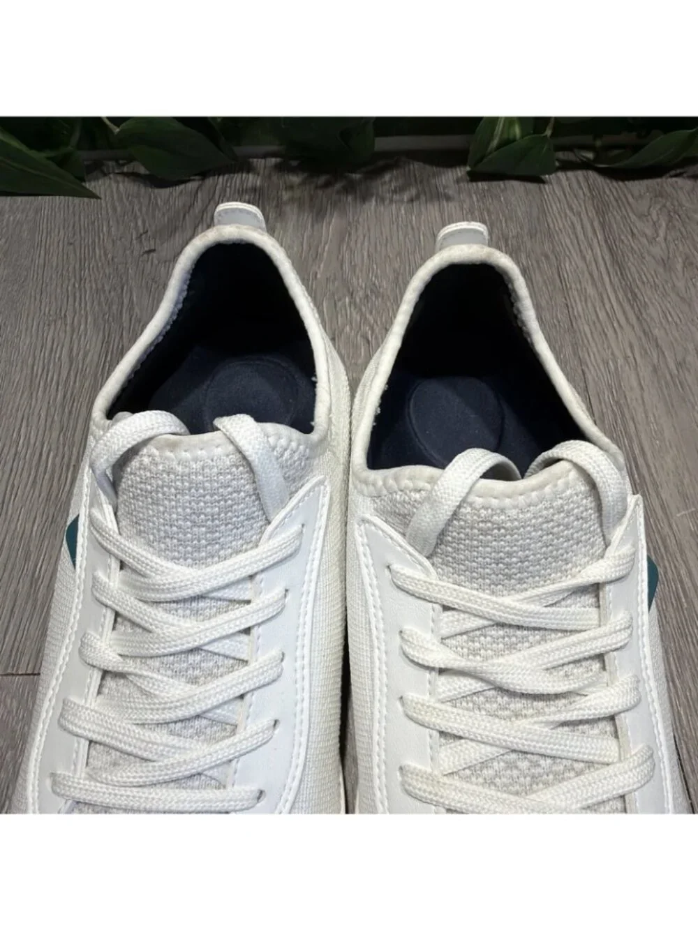 Vessi Shoes Womens 9 Weekend Sneakers White Knit Lace Up Round Toe Low Top